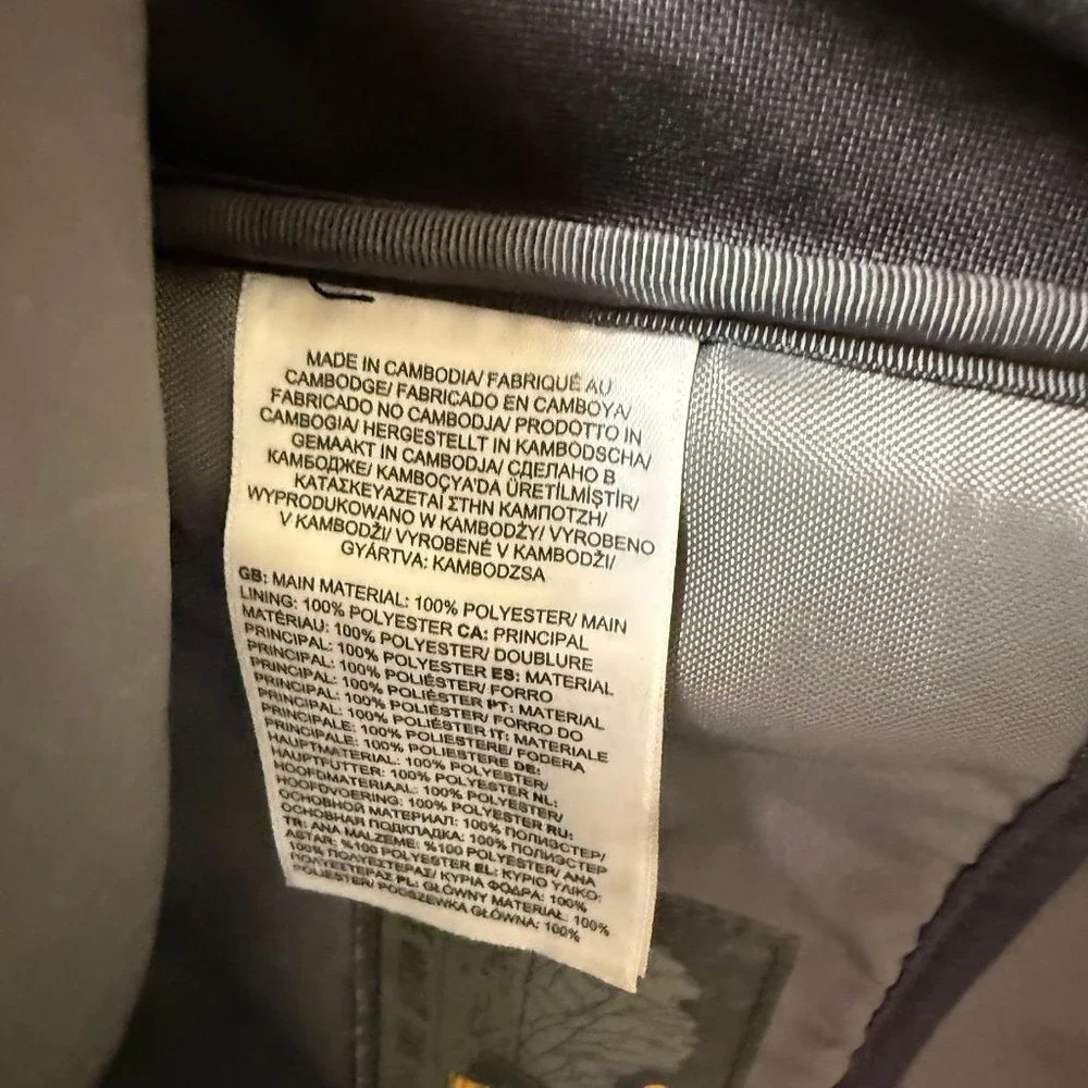 The North Face Connector Backpack Black Laptop Bag Globe Life Logo Padded